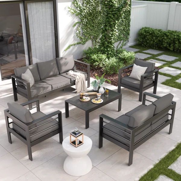 Arreana 7 - Person Outdoor Seating Group with Cushions | Wayfair North America