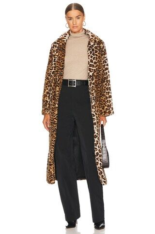 Adrienne Landau Faux Fur Coat in Dyed Leopard from Revolve.com | Revolve Clothing (Global)