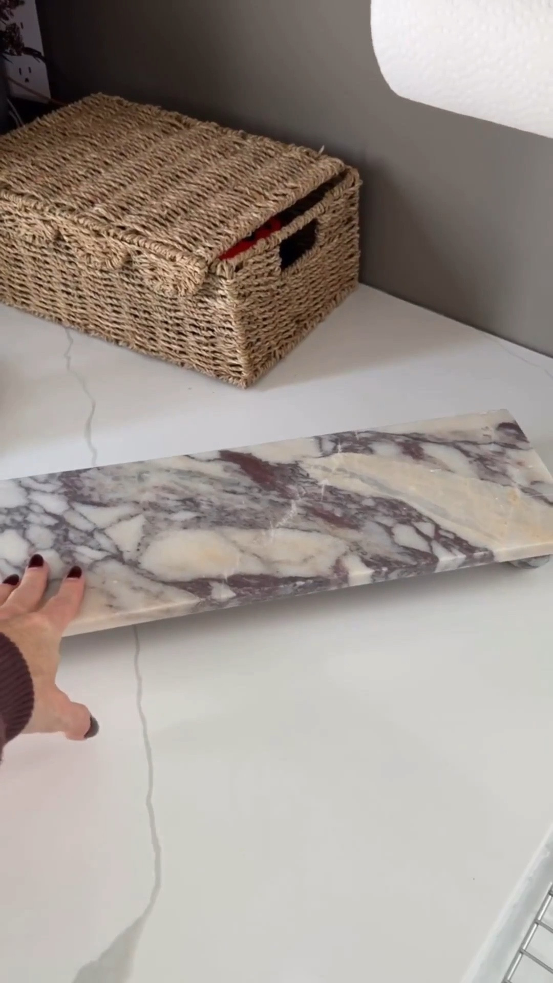 I can’t say enough good things about this marble pedestal tray! The gorgeous deep veining and the weight of it make this piece so luxurious. Only $35 at Target!! And this would easily pass for $200+ at $$$ stores! Be sure to check store pick up as certain locations are restocking already! 

#LTKHome