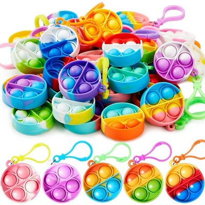 Pop Fidget Keychain Mini Fidget Toys Bulk 30 Pack Party Favors for Kids 4-8,8-12 Years Kids, Goodie Bag Stuffers Fidgets for Prizes Sensory Fidget Toy | Target