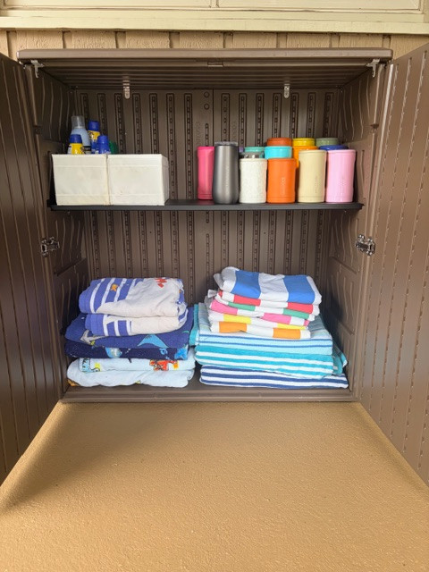 The outdoor storage cabinet that’s saving my summer.

I created one outdoor cabinet stocked with everything we need to stay outside longer, make fewer messes inside, and actually enjoy summer without constantly “going to grab something.”

This setup has made outdoor time feel SO much easier and more enjoyable for our family. 

 #LTKmomlife #LTKHome #LTKKids