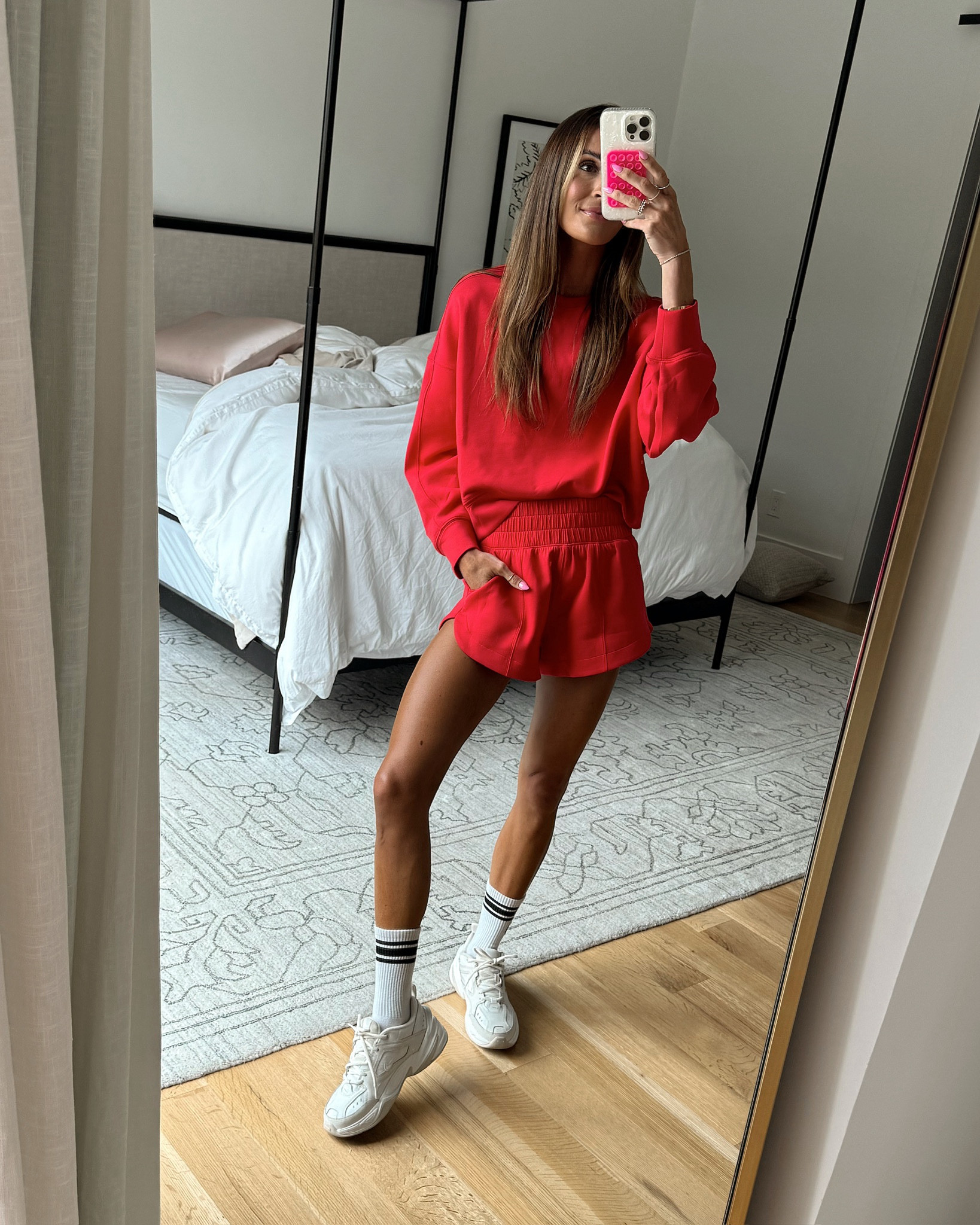 when i tell you red is my latest wardrobe color obsession 😍😍 this matching set from @abercrombie is SO good and 25% off rn! 🫶🏻 runs tts 


#LTKSaleAlert #LTKFindsUnder100