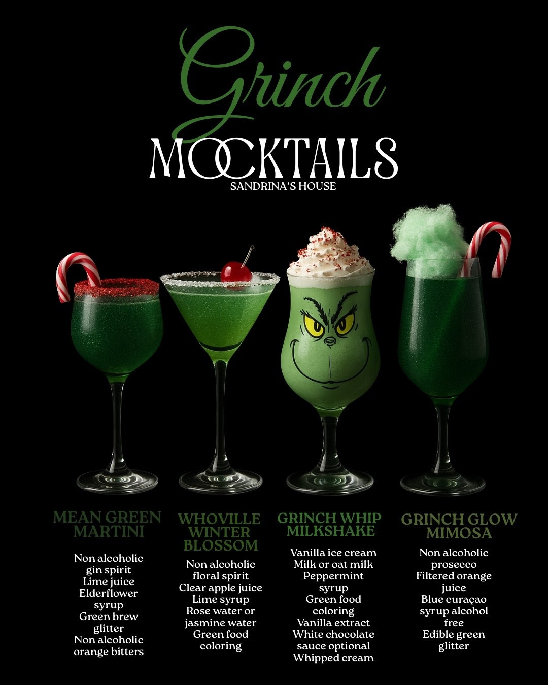 Grinch mocktails perfect for Xmas season 

#LTKfestive #LTKhome #LTKwinter