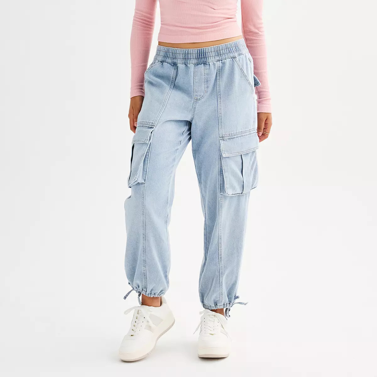 Juniors' Vanilla Star Cozy Cargo Parachute Pants | Kohl's