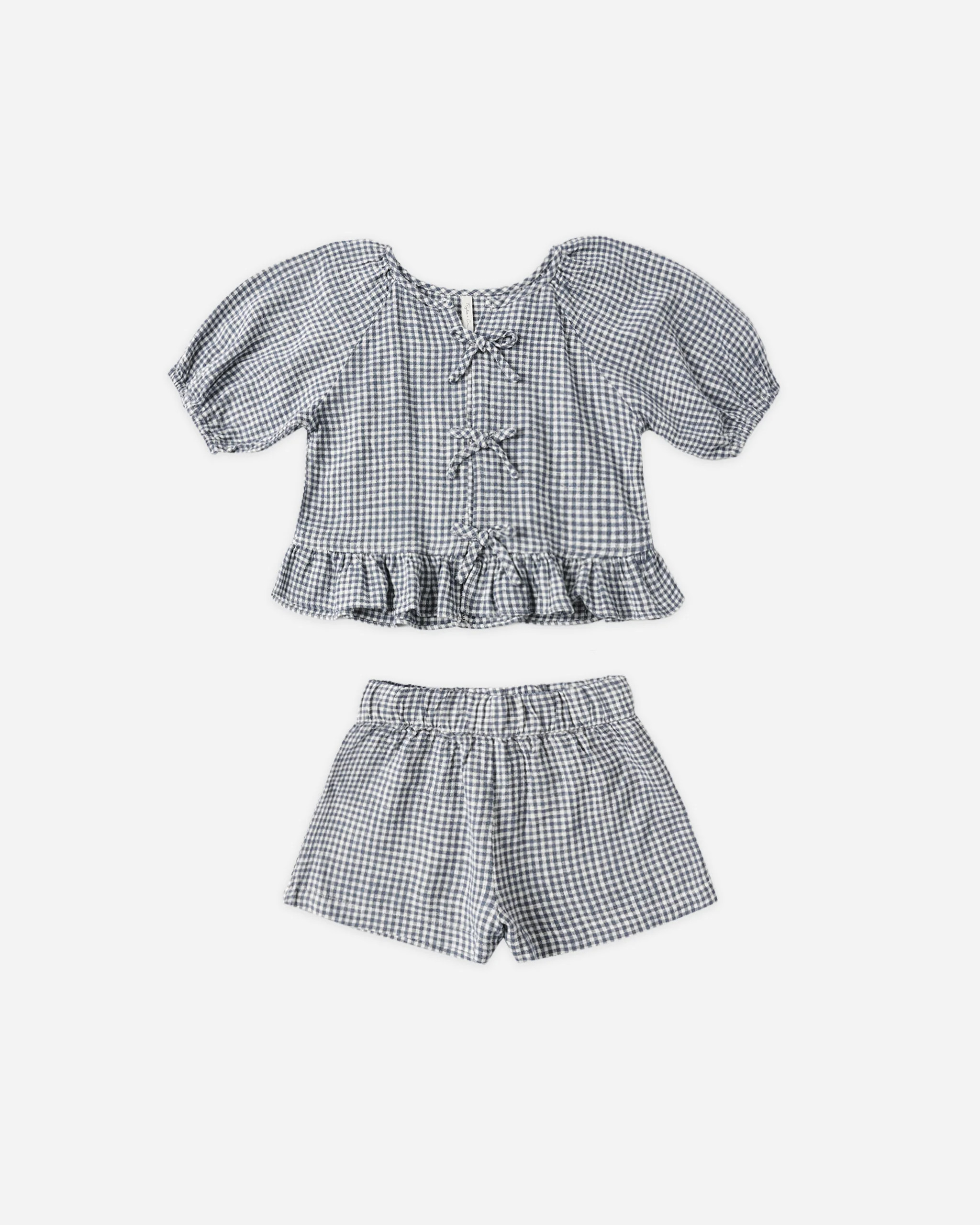 Juniper Set Marine Gingham | Rylee + Cru