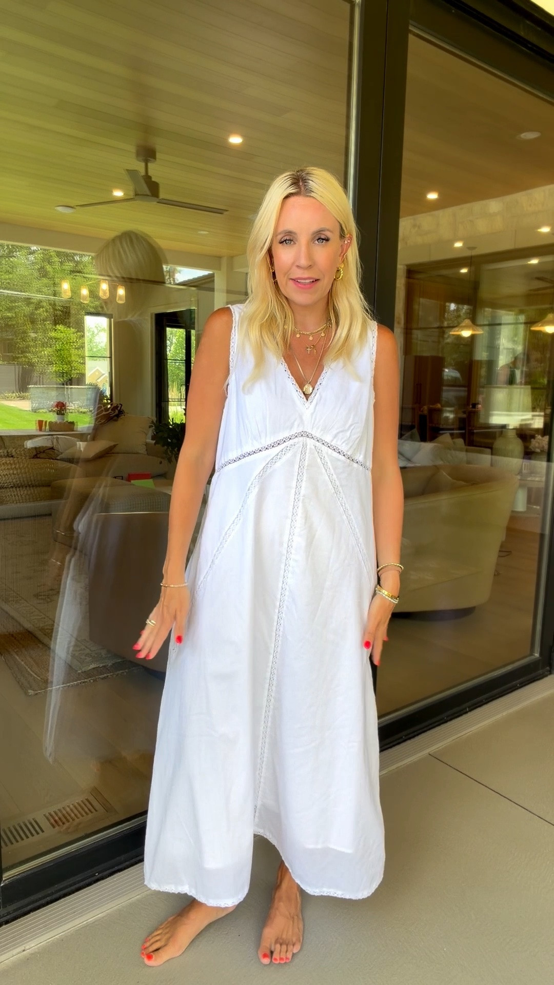 Here is this dress on! I sized up to get this fit!

#LTKootd #LTKgrwm #LTKmomlife