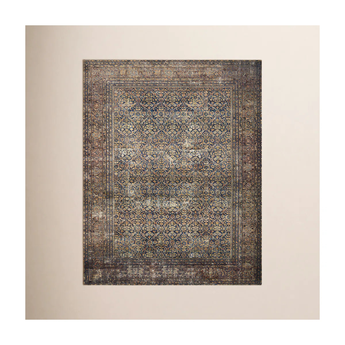 Amber Lewis x Loloi Morgan Denim / Multi Area Rug | Wayfair North America