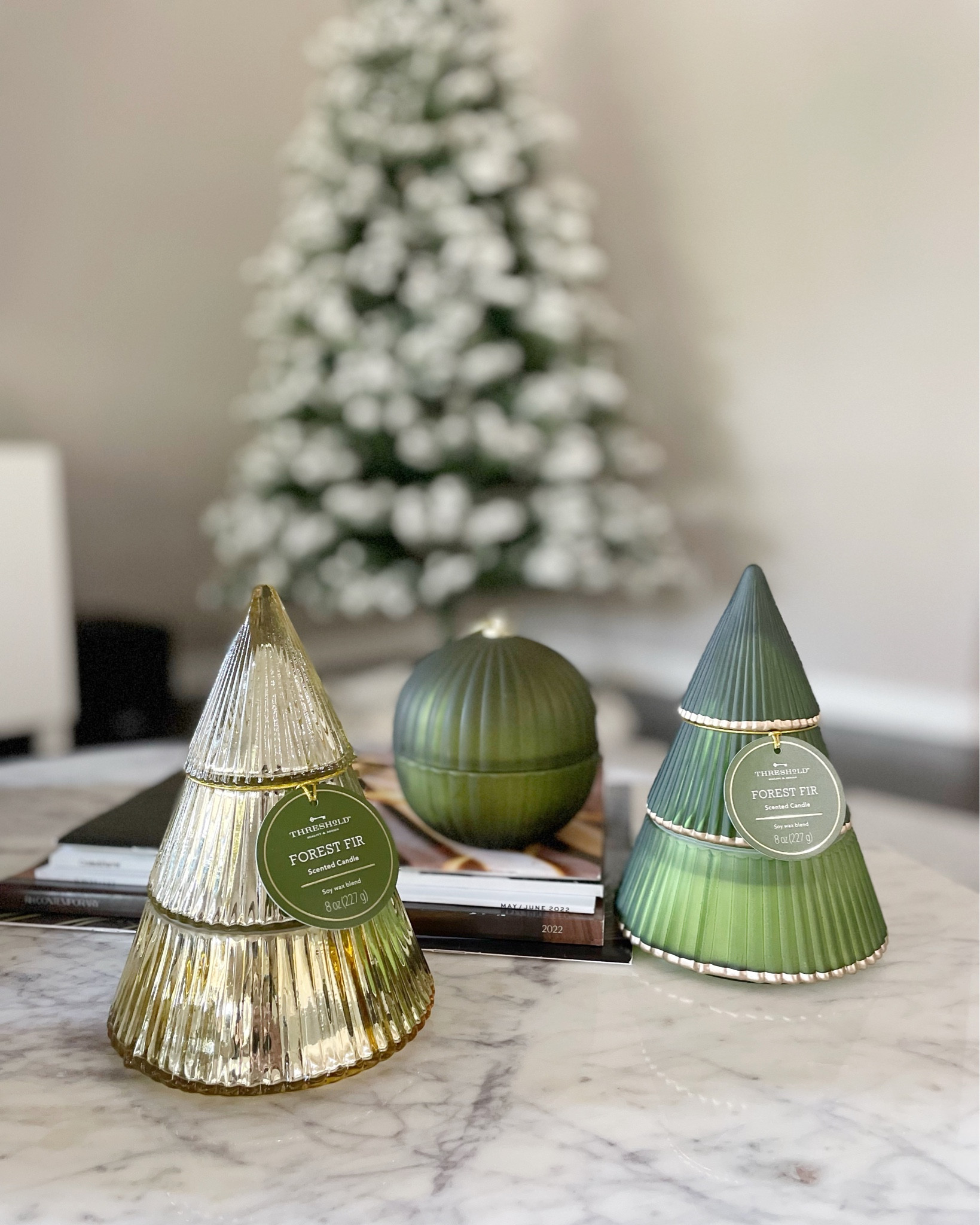 the cutest christmas tree and ornament shaped candles! ✌️ {11.05.22} 

#LTKHoliday #LTKhome