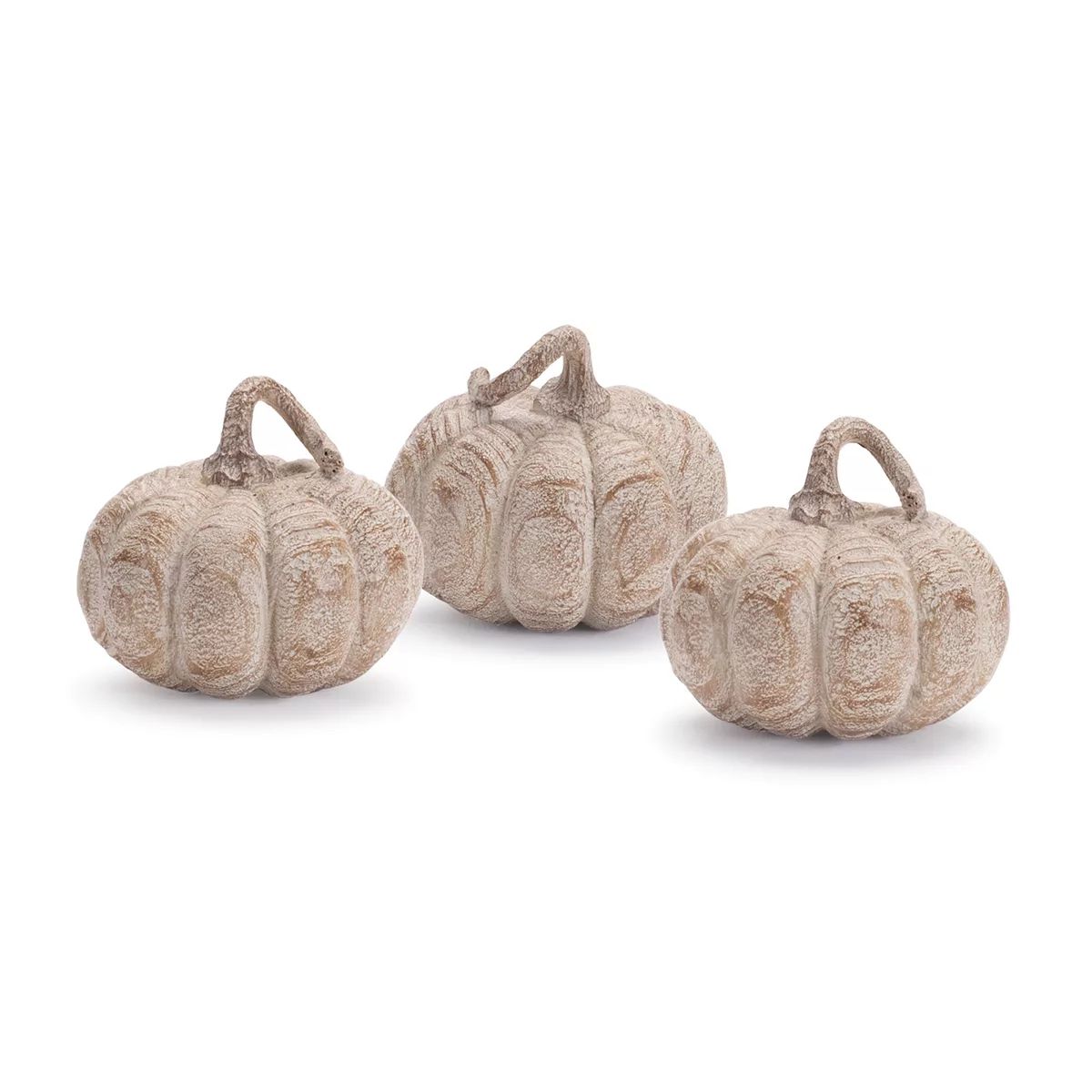 Melrose Etched Resin Pumpkin Table Decor 3-Piece Set | Kohl's