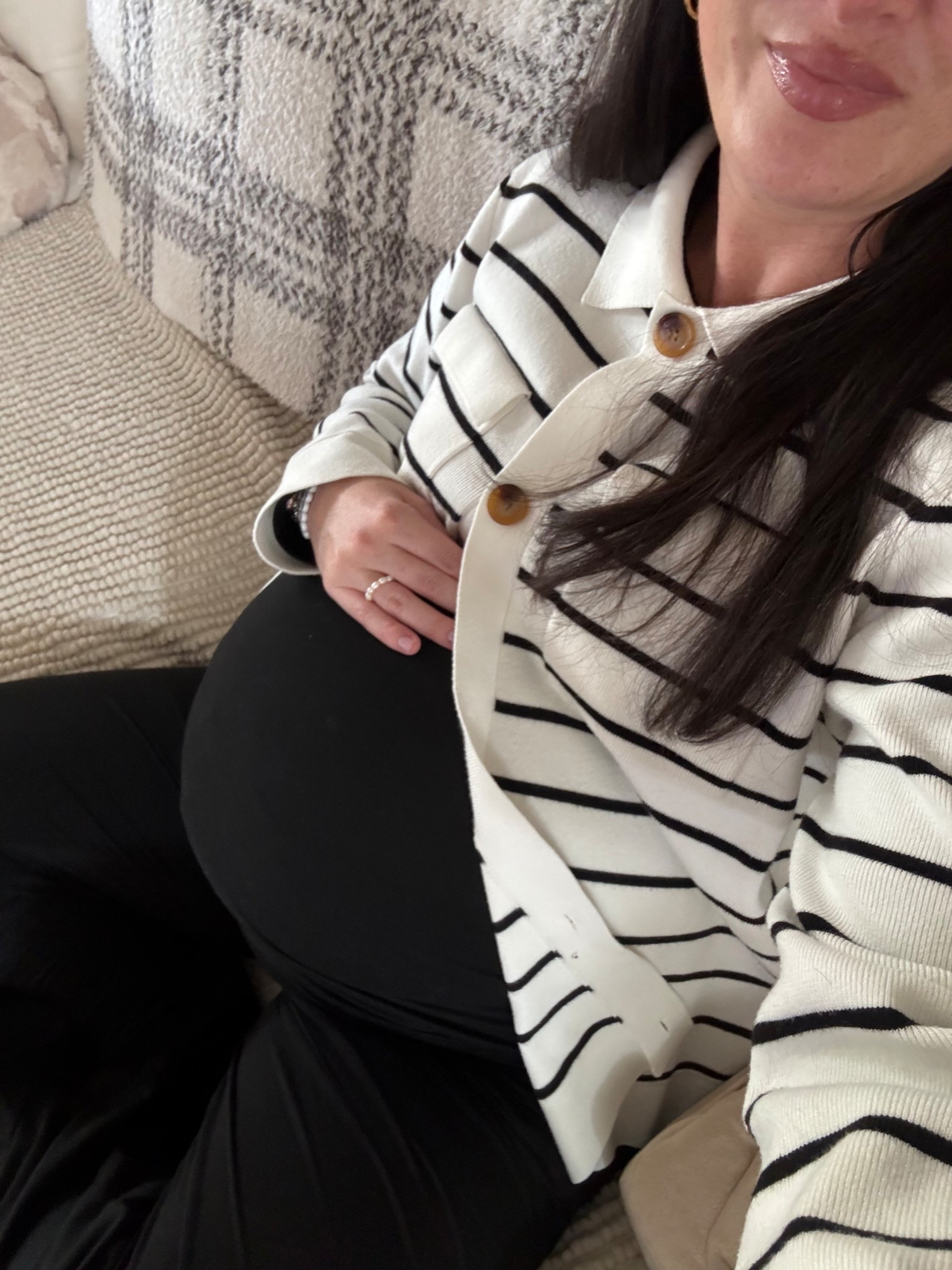 38 weeks ripe. 
Snag you a super soft lounge set on sale for $20. 

#LTKmomlife #LTKdayinmylife #LTKBump