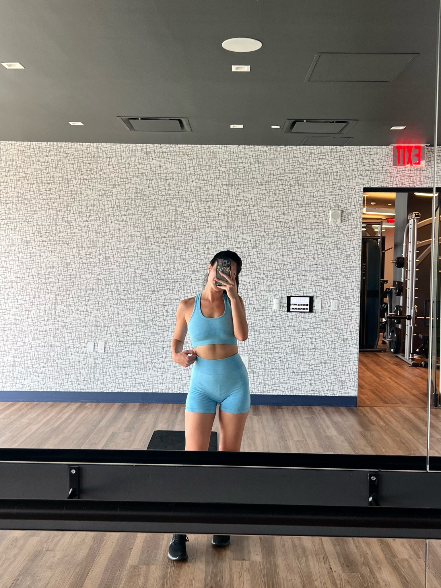 🤸🏻‍♀️ workout set, short set, Amazon set, sports bra, biker shorts 