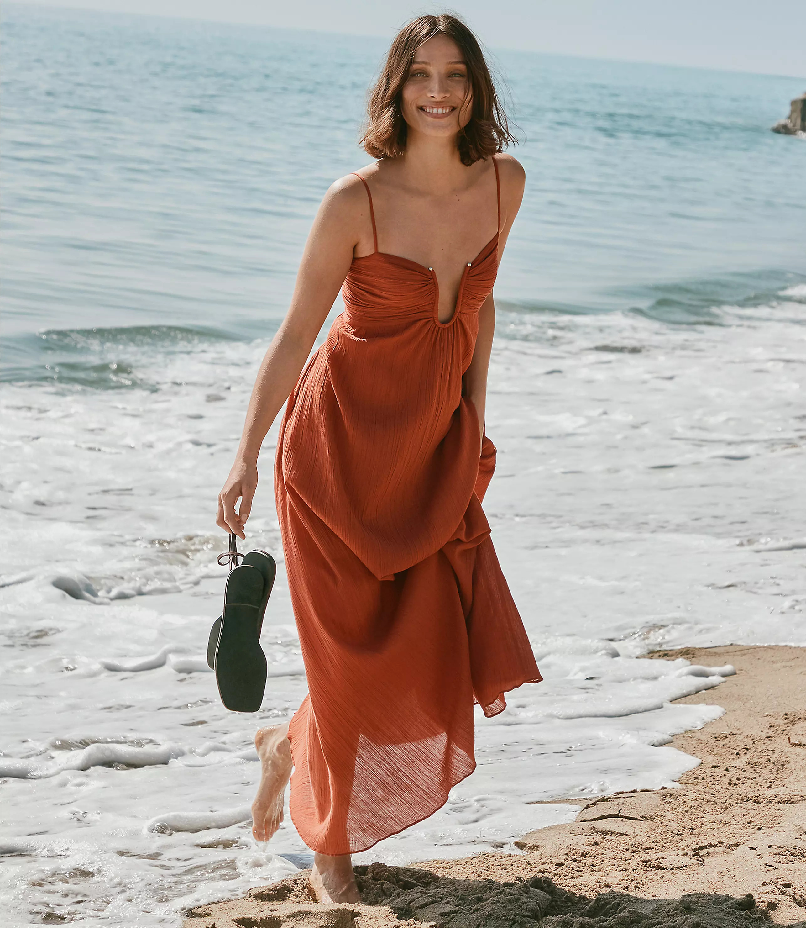 LOFT Beach Hook Keyhole Maxi Dress | LOFT
