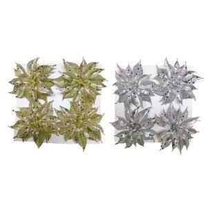 Assorted 6" Poinsettia Floral Accents by Ashland® | Michaels Stores