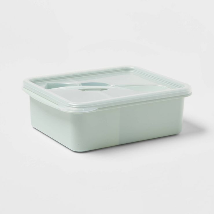 40oz 3pc Plastic Bento Box with Utensil - Room Essentials™ | Target