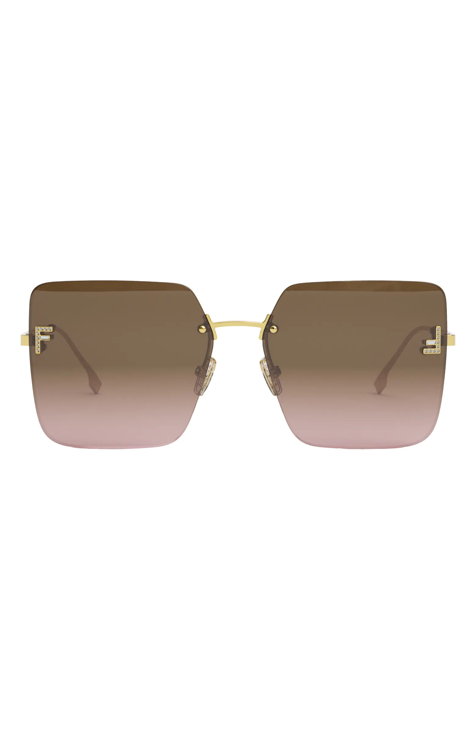 Fendi 'Fendi First 59mm Geometric Sunglasses | Nordstrom | Nordstrom