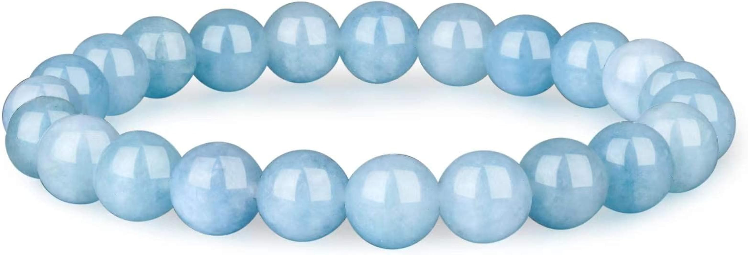 Crystal Vibe 8mm Beaded Bracelets For Women Men - Healing Crystal Bracelet - Adjustable Size | Amazon (US)