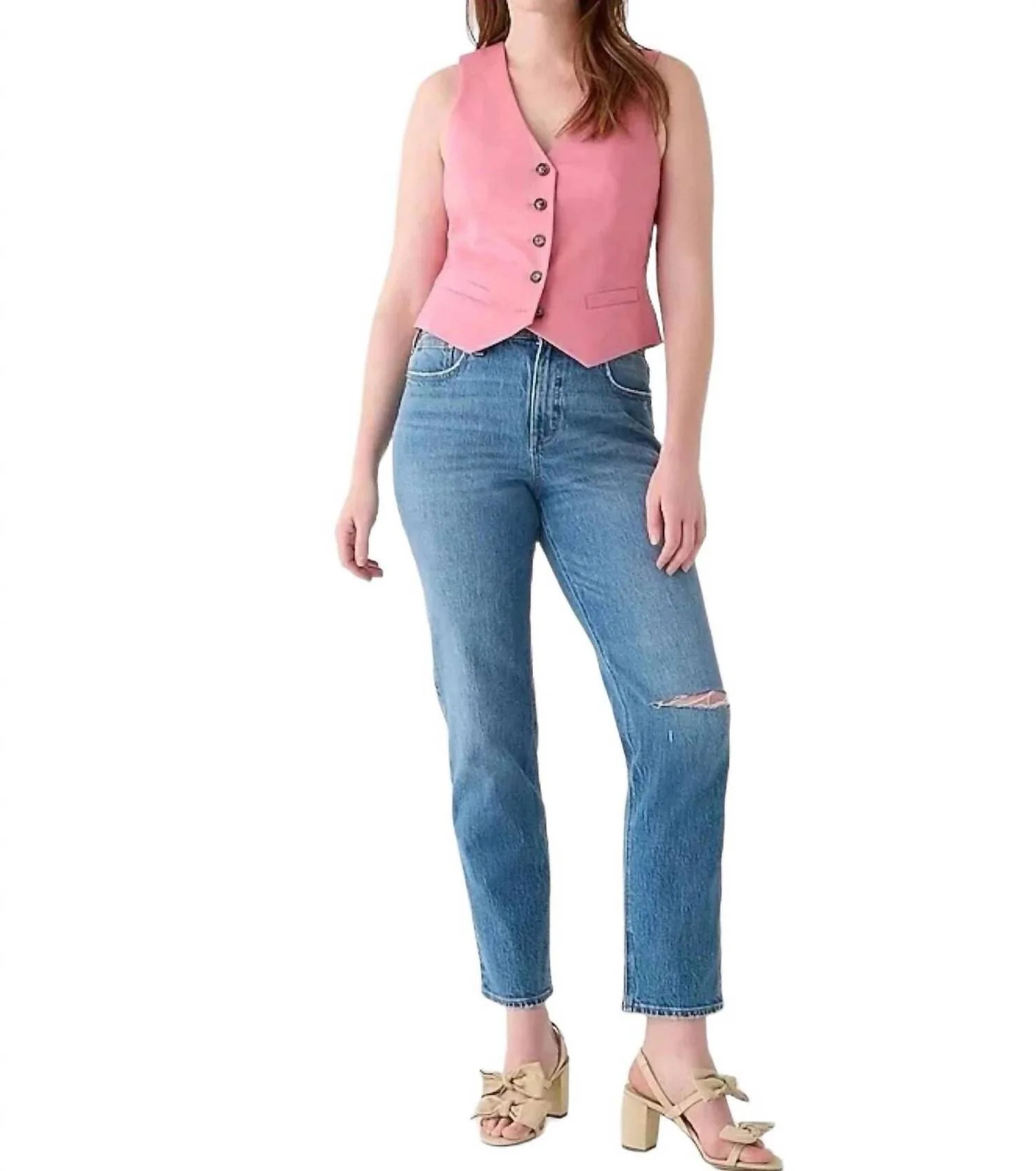 High-Rise '90S Classic Straight Jean In Rouses Wash | Shop Simon