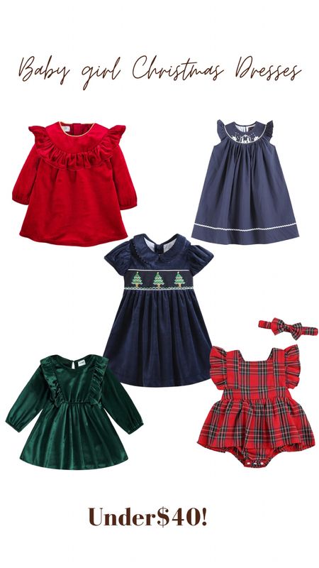 Baby girl Christmas dress options from Amazon! #kids #christmas

#LTKSeasonal #LTKfindsunder50 #LTKfindsunder100