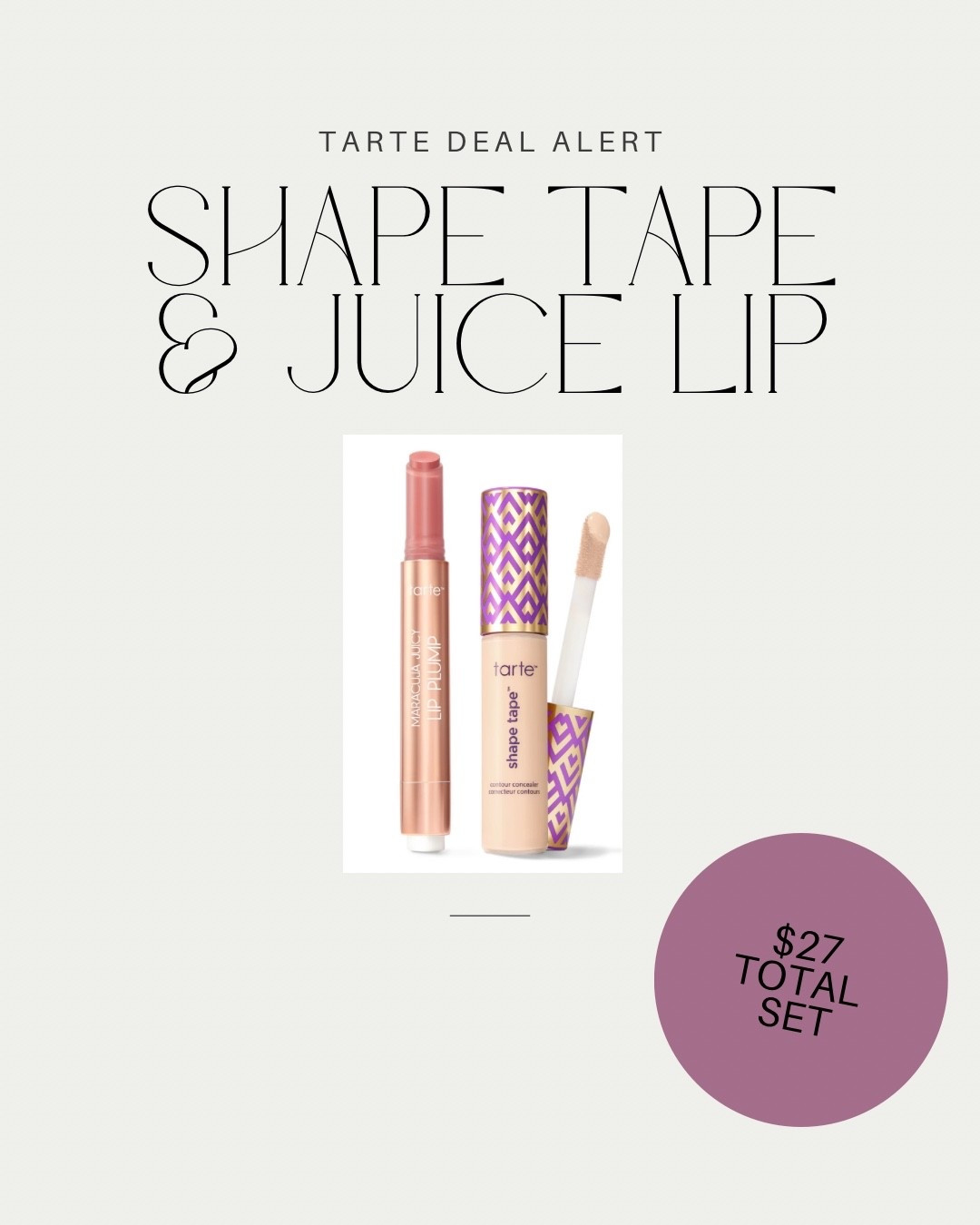 Tarte deal alert!! $27 set of tartes best sellers and my 2 favs. $60 value 

#tarte #backtoschool #makeup #college

#LTKBeauty #LTKSeasonal #LTKU