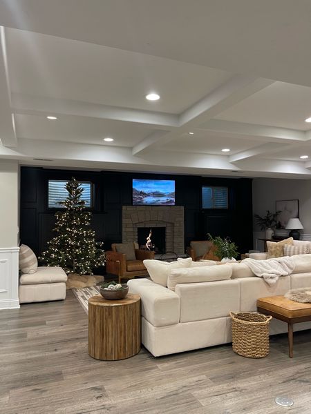 Basement view! Our sectional is modular and can be arranged however you want. It’s currently on sale. Also, our tree is on sale, almost 50% off! 

Basement, sofa sectional, side table, chair, rug, basement inspo, bench, holiday decor, Christmas tree, Christmas decor, living room, 

#LTKsalealert #LTKSeasonal #LTKHoliday