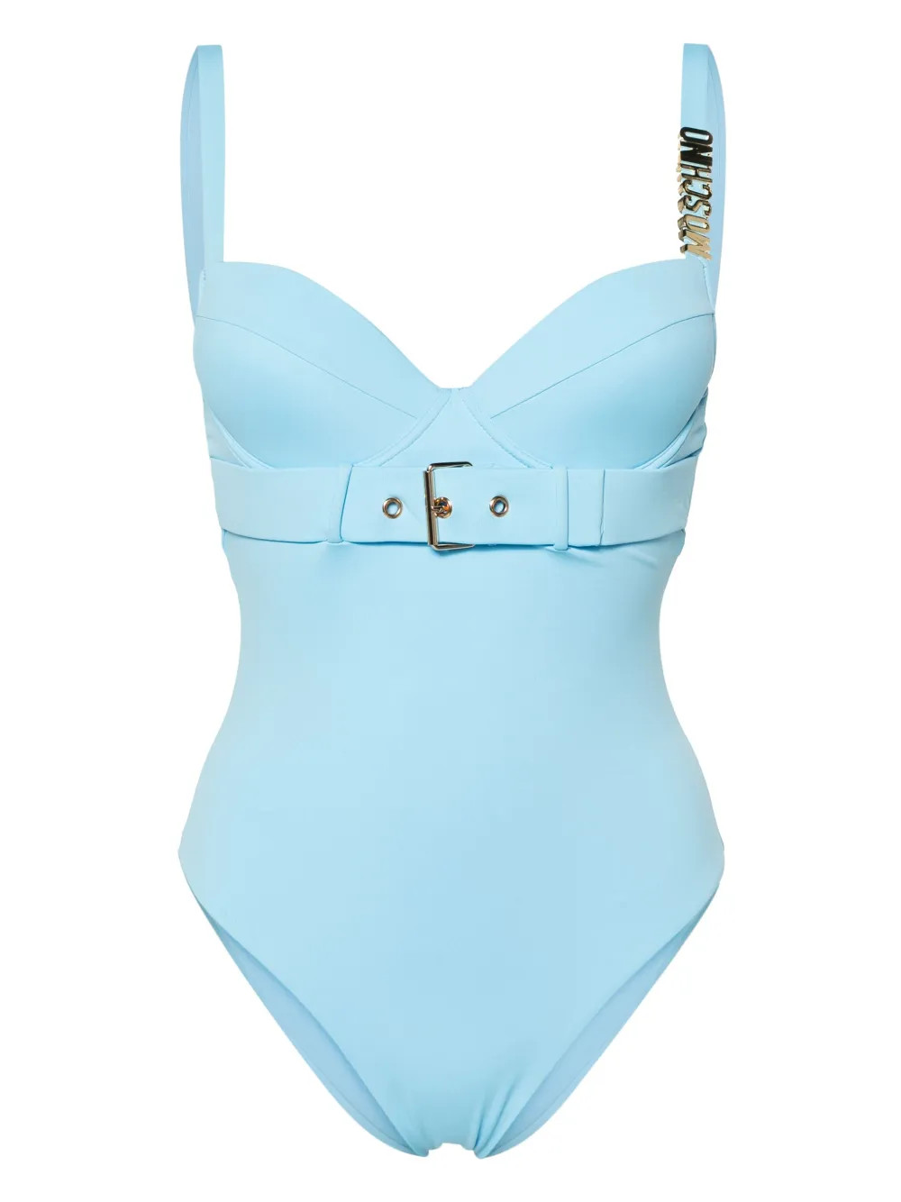 logo-lettering buckle-strap swimsuit | Farfetch Global