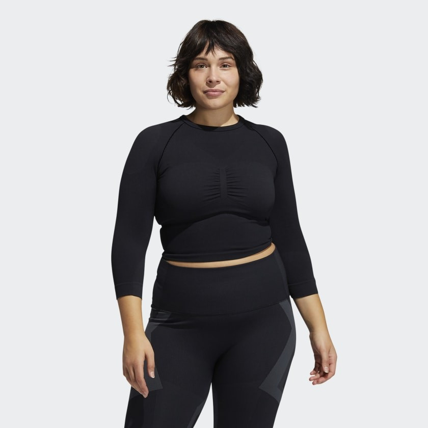 Formotion Cropped Training Tee (Plus Size) | adidas (US)