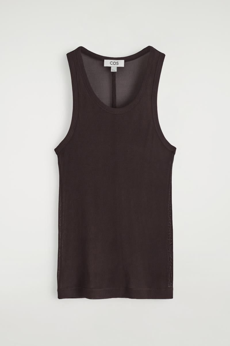 Ribbed Silk Tank Top | COS (US)