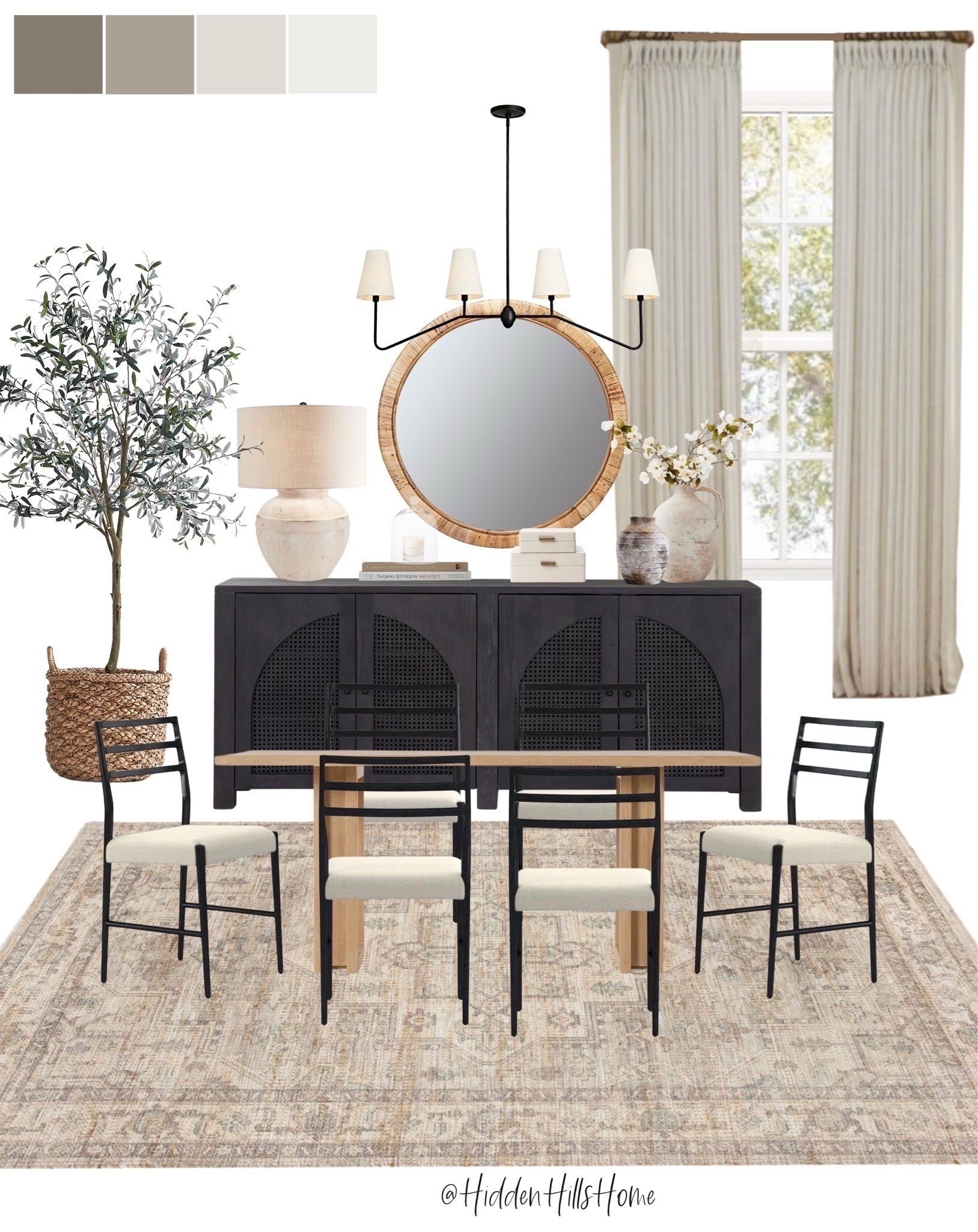 Dining room decor, dining room mood board, dining room design ideas, dining room inspiration, dining table #diningroom