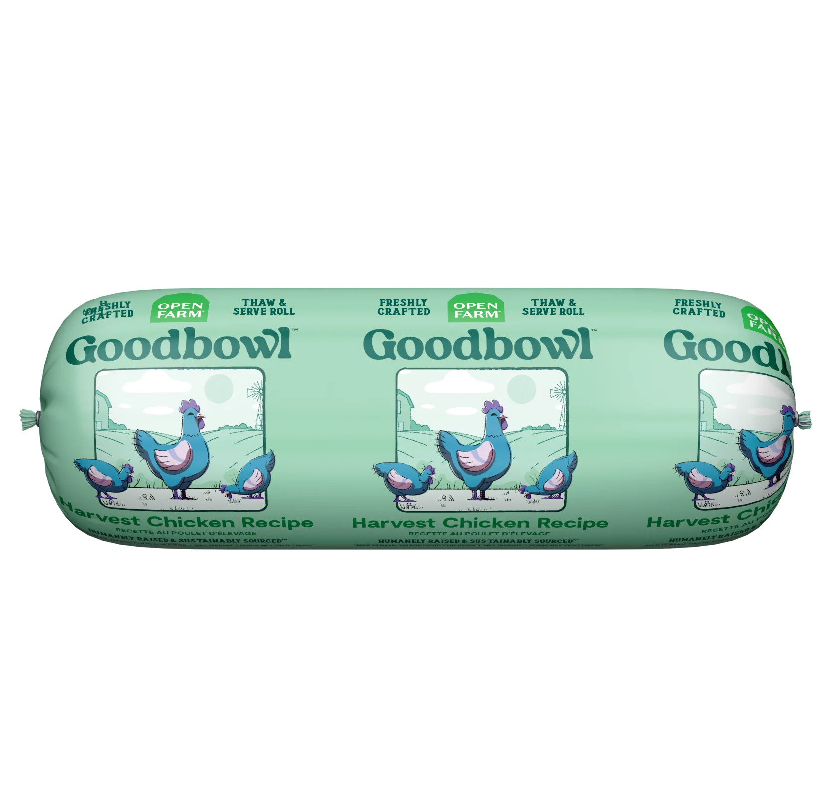 Goodbowl Harvest Chicken Freshly Crafted Roll for Dogs | Open Farm Pet
