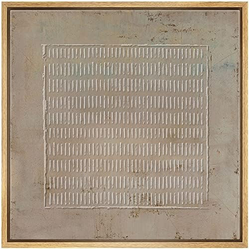 SIGNWIN Framed Canvas Print Wall Art Grunge Pastel Geometric Line Collage Abstract Shapes Illustr... | Amazon (US)