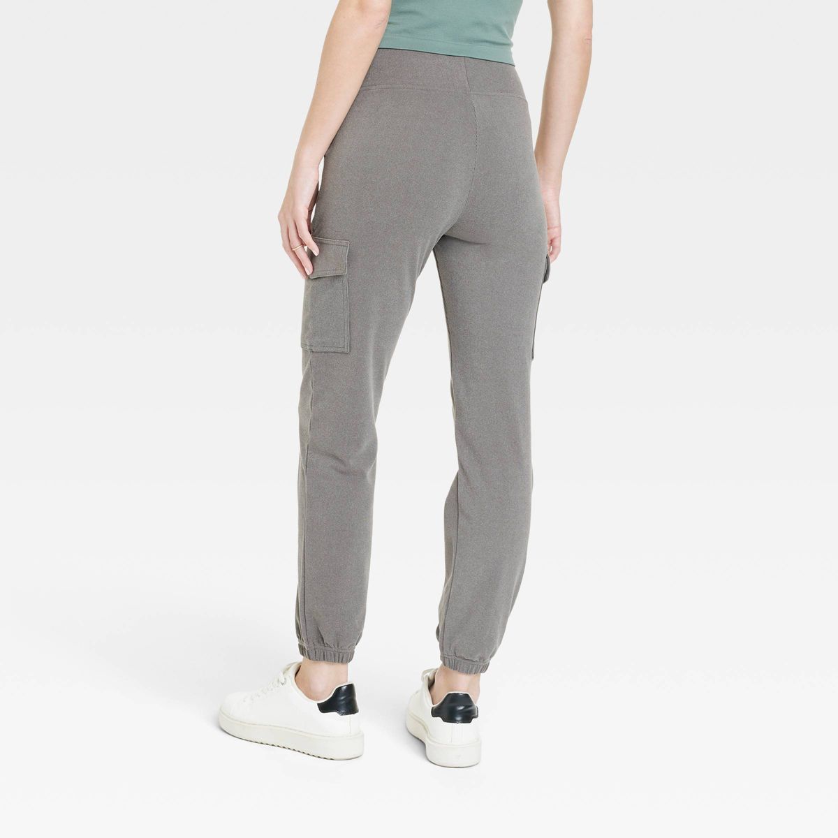 Women's Relaxed Fit Super Soft Cargo Joggers - A New Day™ Gray M | Target