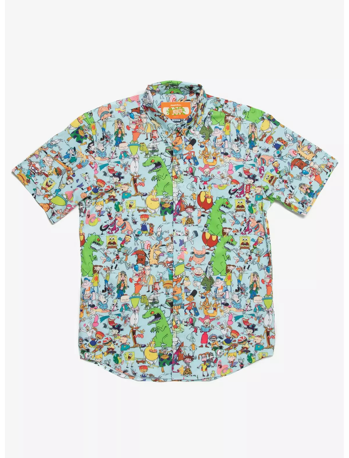 RSVLTS Nickelodeon 90s Mashup Woven Button-Up | Hot Topic | Hot Topic
