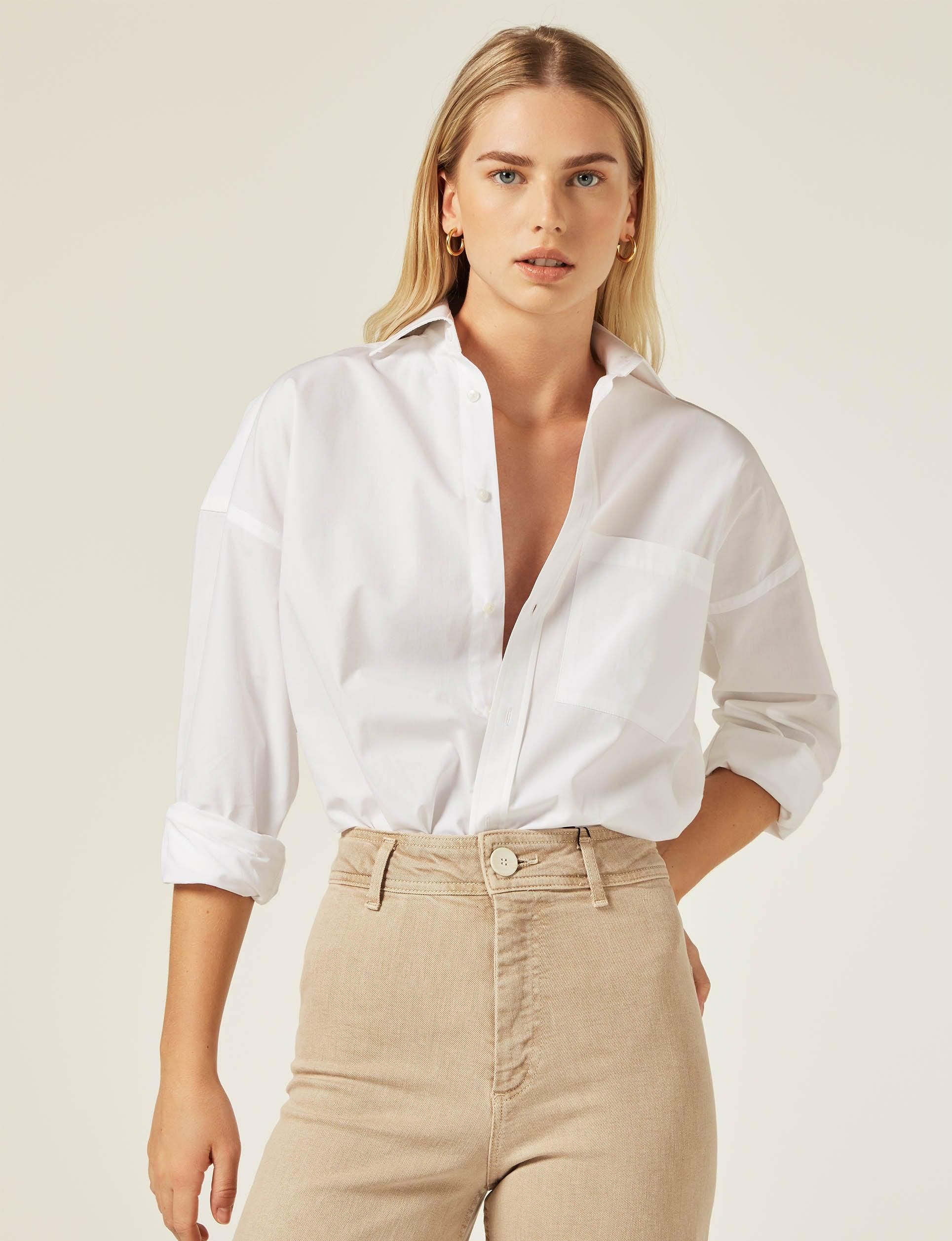 The Weekend: Poplin, White | With Nothing Underneath