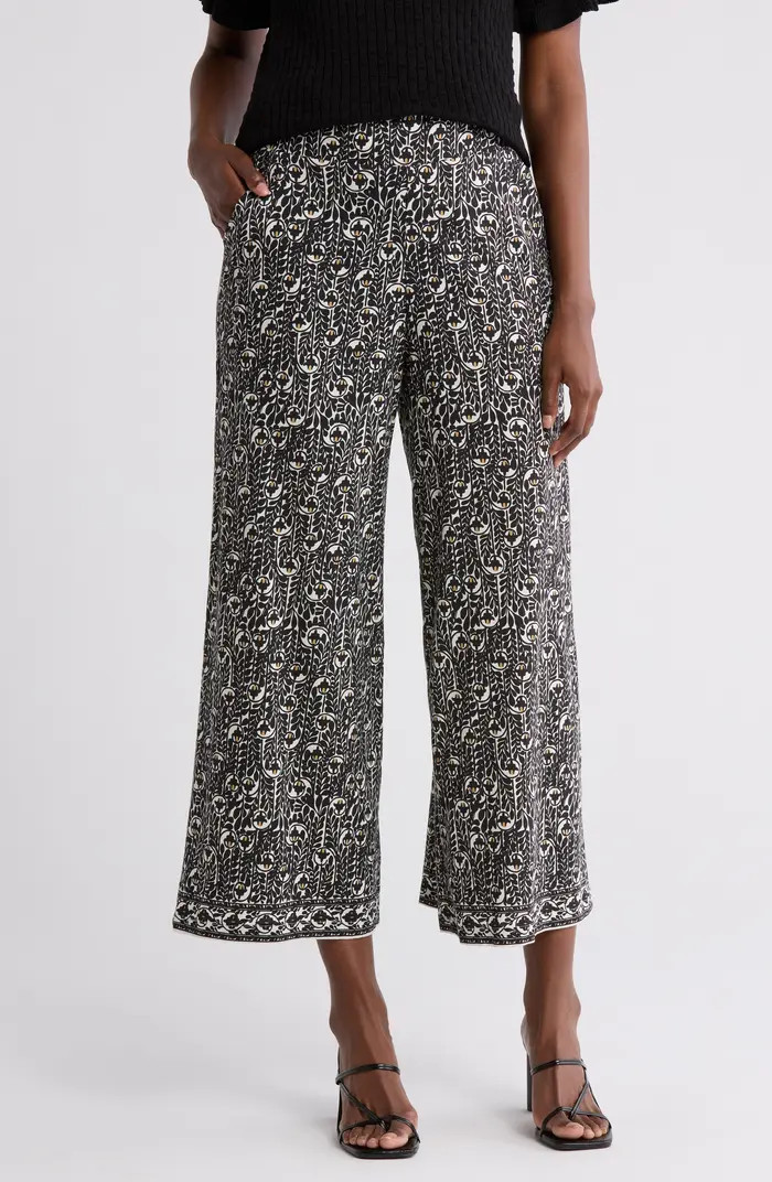 Wide Leg Pull-On Crop Pants | Nordstrom Rack