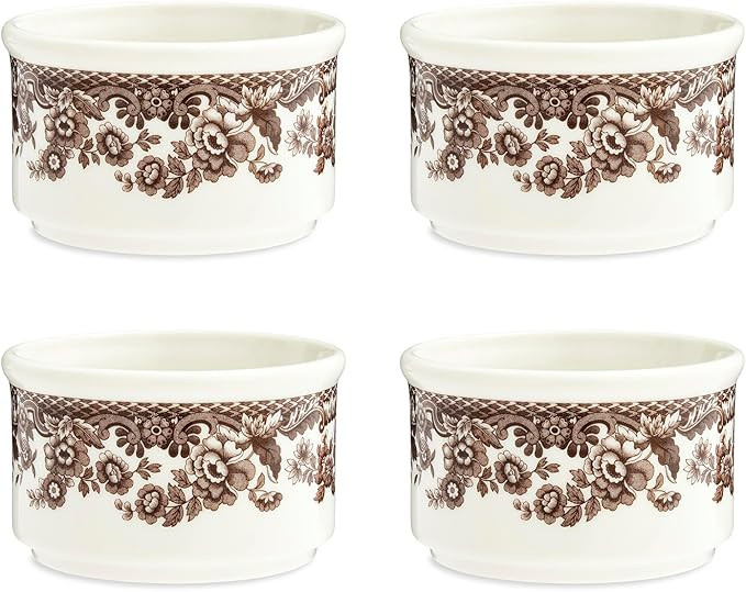 Spode Woodland 3" Ramekin - Floral Boarder (Set of 4) | Earthenware | Microwave and Dishwasher Sa... | Amazon (US)