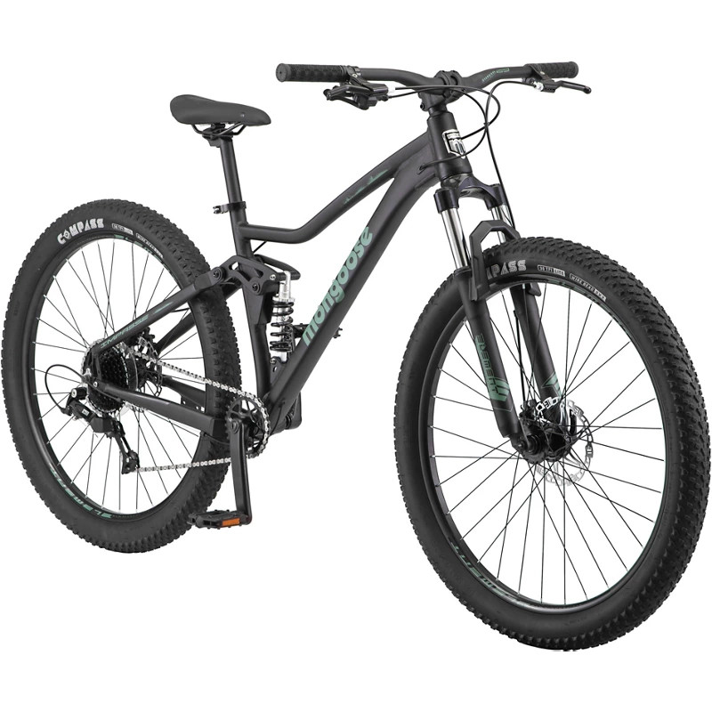 Mongoose Men's 27.5 in Impasse Mountain Bike Matte Black - Men's Bikes at Academy Sports | Academy Sports + Outdoors