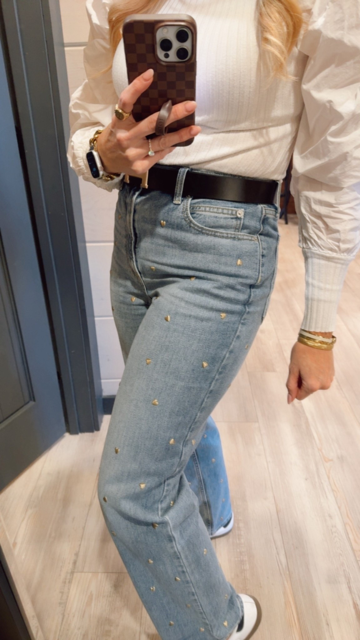 These jeans are perfect for a casual Valentine’s Day outfit or even a cute day at the office. Pair them with a red bodysuit or cropped sweater and they would be darling for a Galentine’s Party! ❤️ 👖

#LTKWorkwear #LTKFindsUnder50 #LTKootd