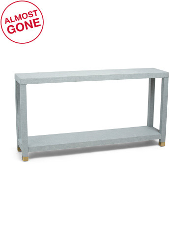 58x31 Linen Wrapped Console Table | TJ Maxx