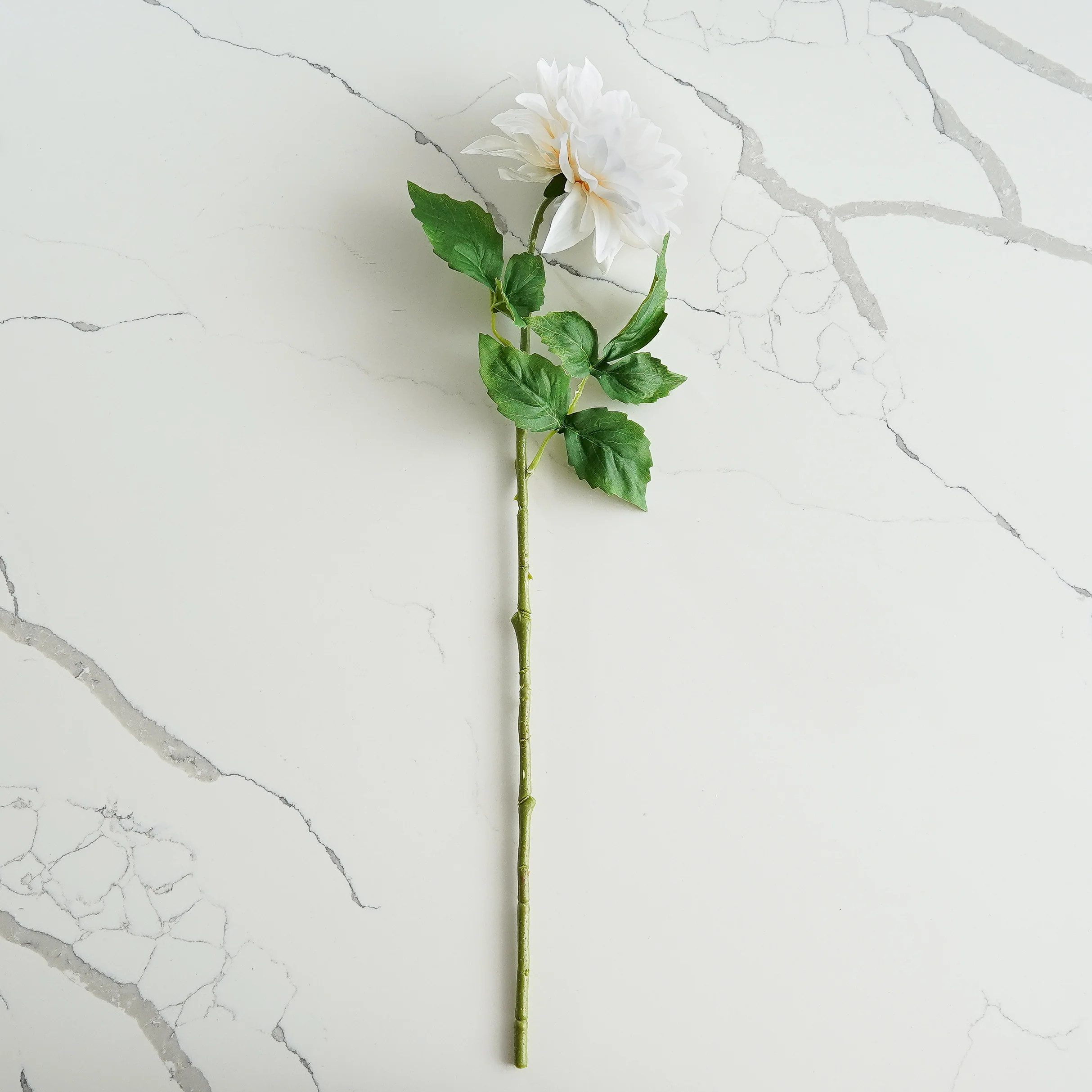 Real Touch Dahlia Stem | White | MJHome