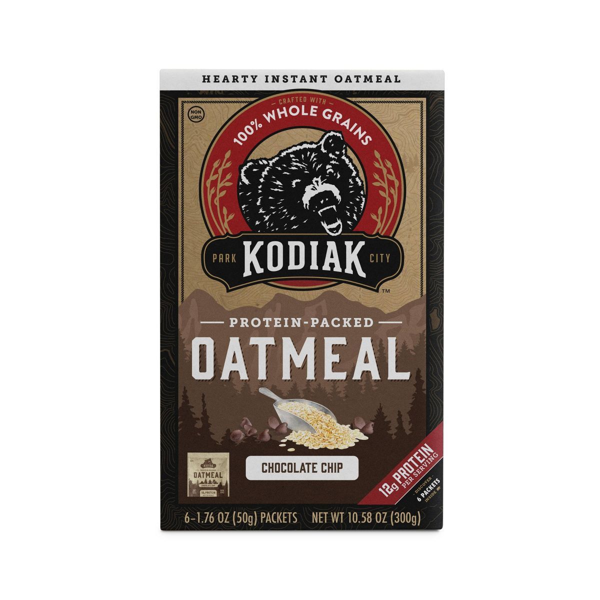 Kodiak Protein-Packed Instant Oatmeal Chocolate Chip - 6ct | Target