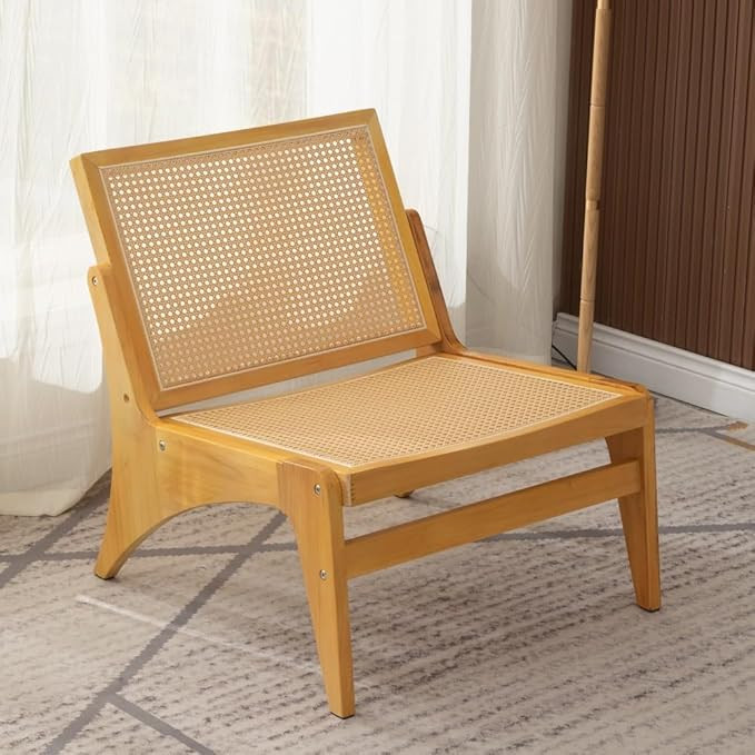 Panana PE Rattan Look Wooden Armchair, Tub Chair, Rubberwood Legs for Living Rooms, Bedrooms, Lou... | Amazon (UK)