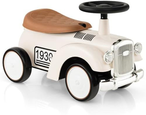 HONEY JOY Ride On Push Car, Outdoor Toddler Riding Toys w/Steering Wheel, Horn & Storage, Foot-to... | Amazon (US)