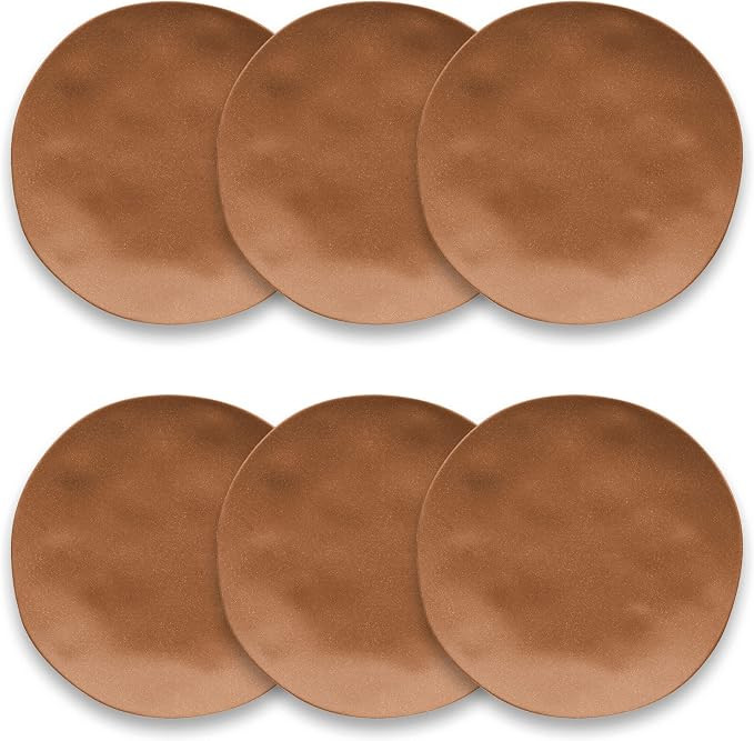 TarHong Matte Terra Cotta Salad Plate, 8.5 x 0.9”, Planta (Majority Plant Based Melamine Materi... | Amazon (US)