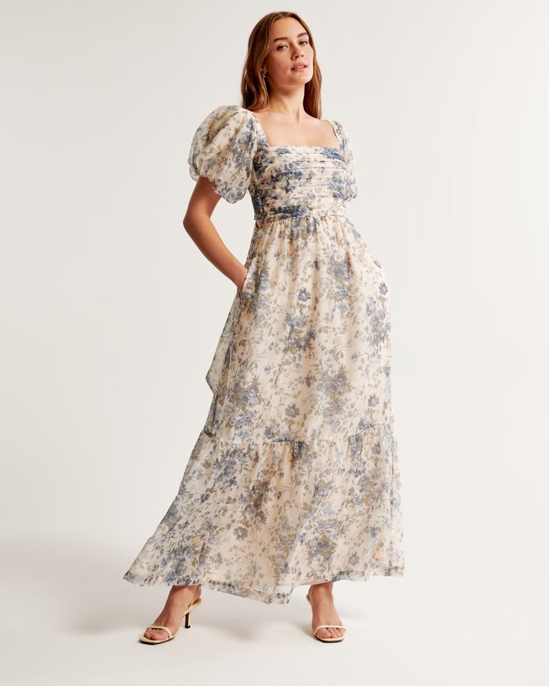 Emerson Drama Bow-Back Gown | Abercrombie & Fitch (US)