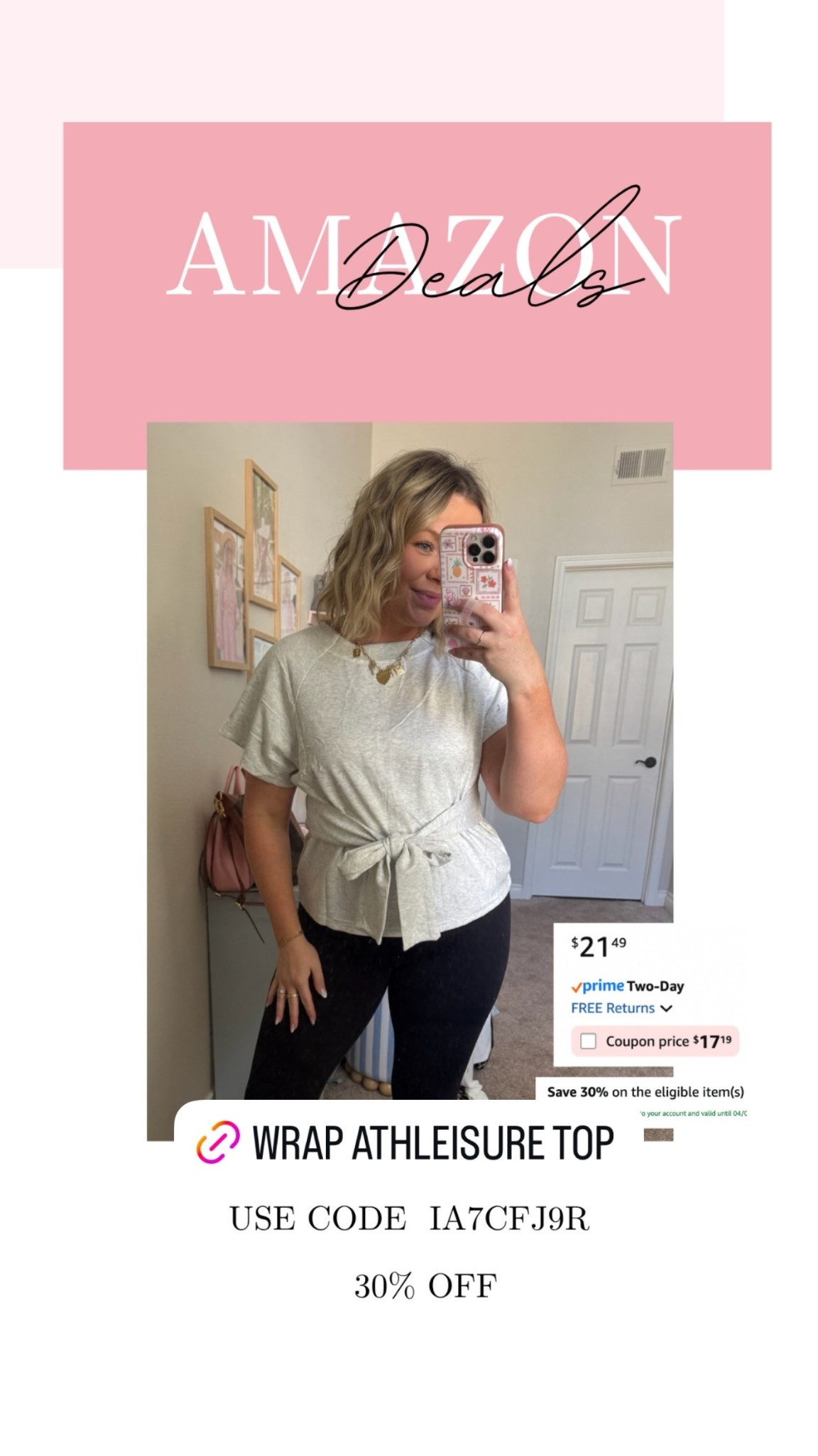 Cute tie wrap T-shirt on deal

#LTKMidsize #LTKSaleAlert #LTKSeasonal