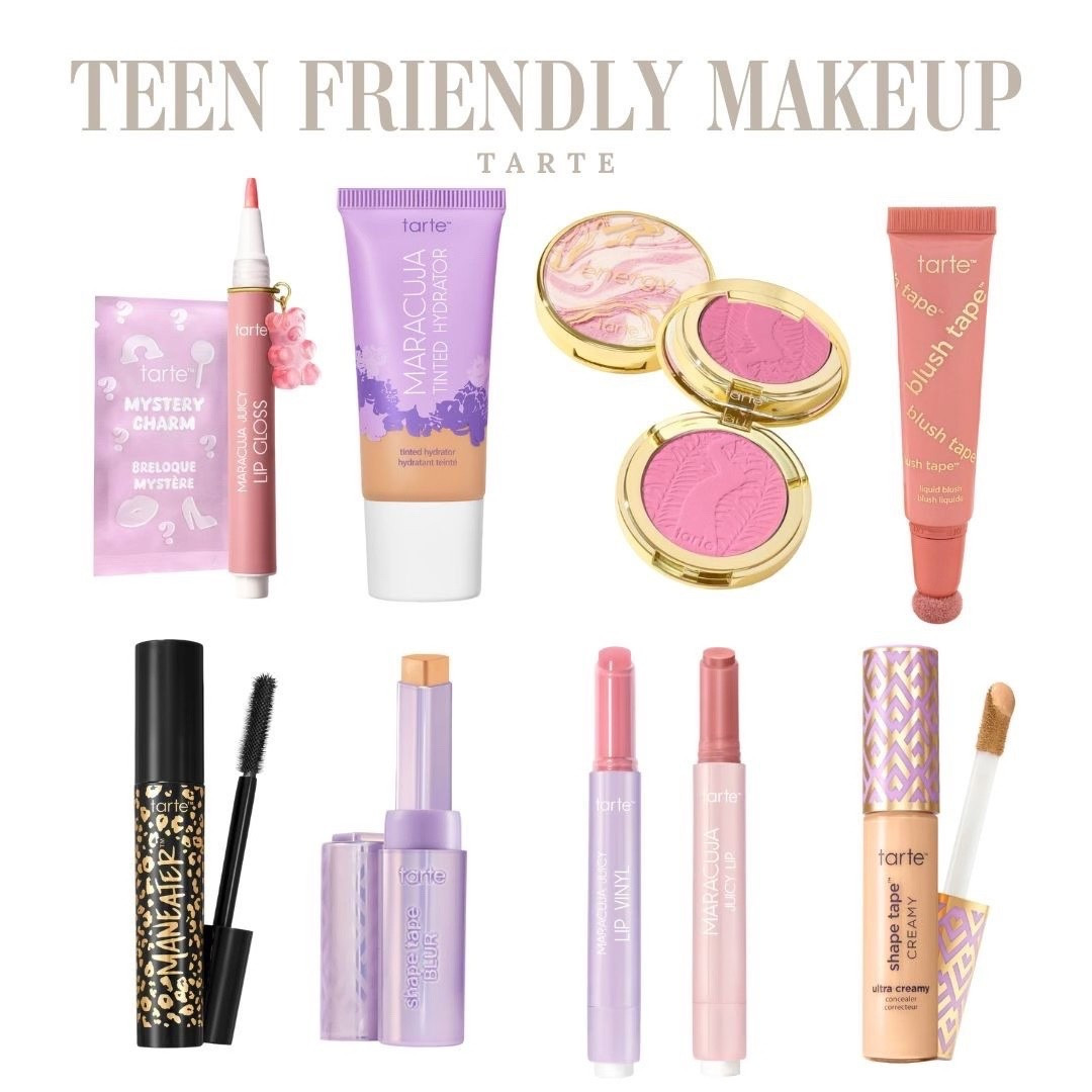 Beginner makeup essentials for teens from Tarte with hydrating skin tints, a lightweight concealer, glossy lips, and simple eye staples for a natural everyday look.

@Tarte #tartepartner #ad