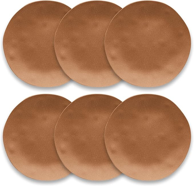 TarHong Matte Terra Cotta Dinner Plate, 10.5 x 0.9”, Planta (Majority Plant Based Melamine Mate... | Amazon (US)