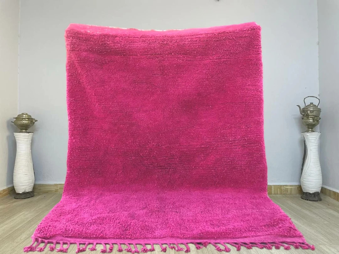 MOROCCAN Pink Rug , Big Pink Carpet , Handmade Pink Rugs , Customizable Rug Designs ,tapis Maroca... | Etsy (US)