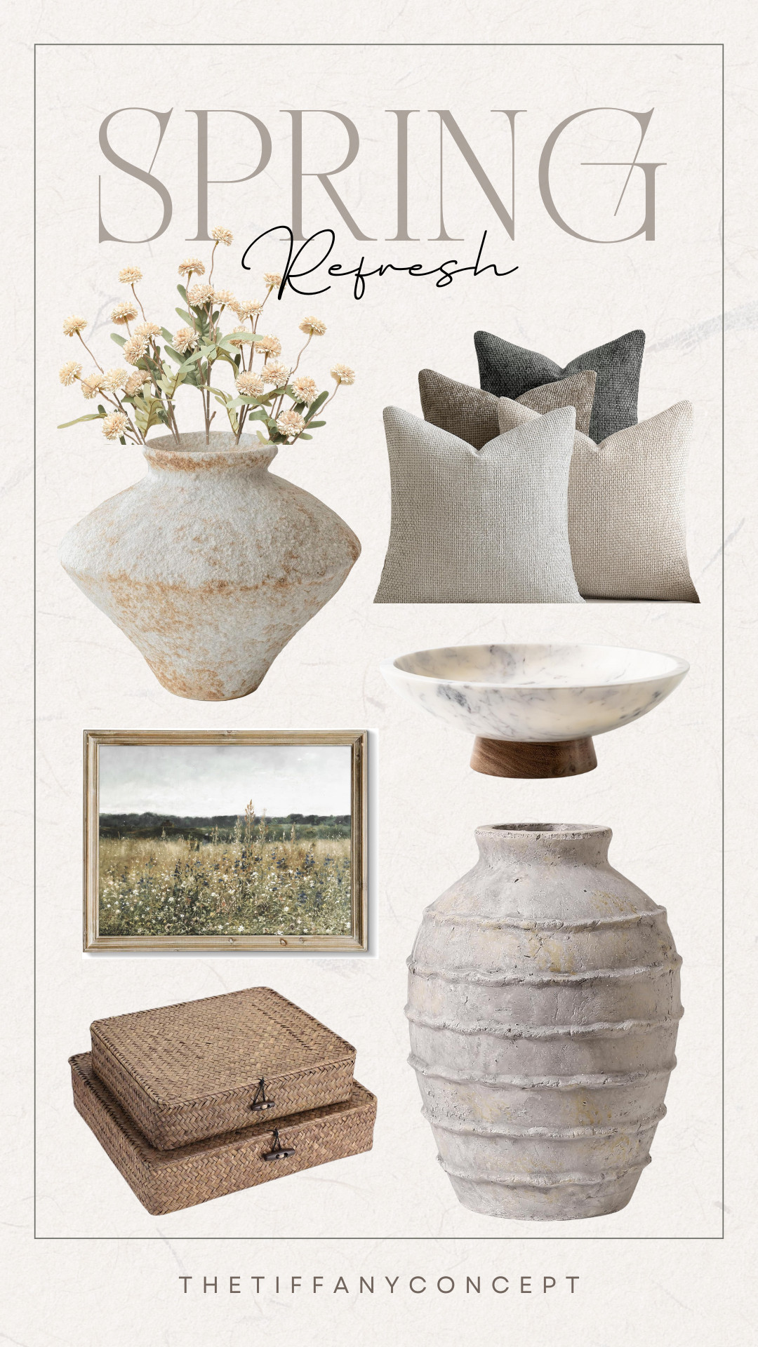 Spring refresh with my favorite pillows and decorative woven box! Those vases look like they're from pottery barn but they are from AMAZON.

amazon home, amazon finds, spring refresh, spring finds, spring decor, amazon decor, modern home, pottery barn 

 #LTKHome #LTKSaleAlert #LTKFindsUnder50