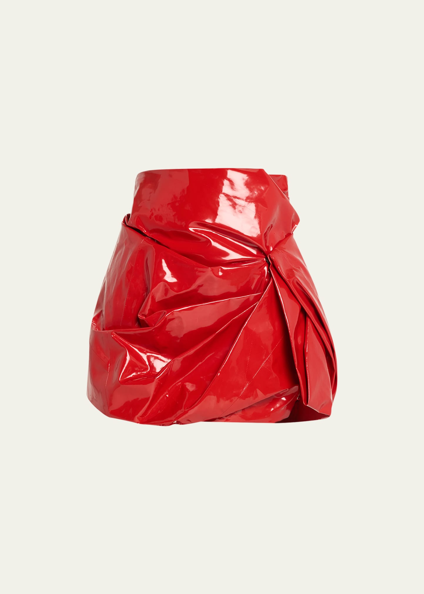 Marc Jacobs Runway Leather Engineered Draped Mini Skirt | Bergdorf Goodman